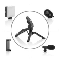 Vlogging Kit with Light, Microphone and Control