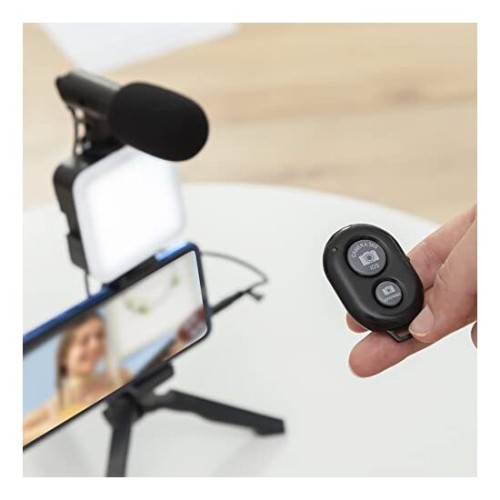 Vlogging Kit with Light, Microphone and Control