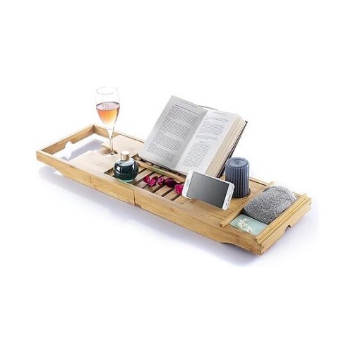Extensible Bamboo Bathtub Tray