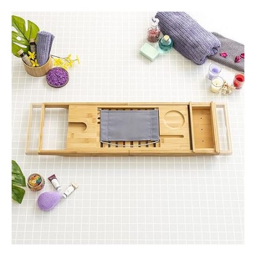 Extensible Bamboo Bathtub Tray