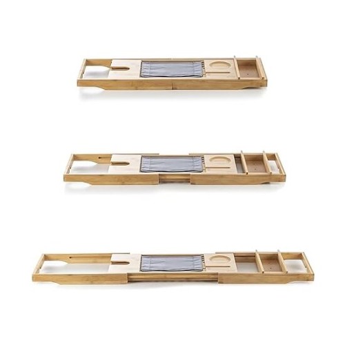 Extensible Bamboo Bathtub Tray