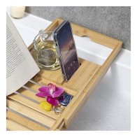 Bandeja Para Bañera De Bambú Extensible