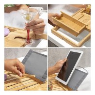 Extensible Bamboo Bathtub Tray