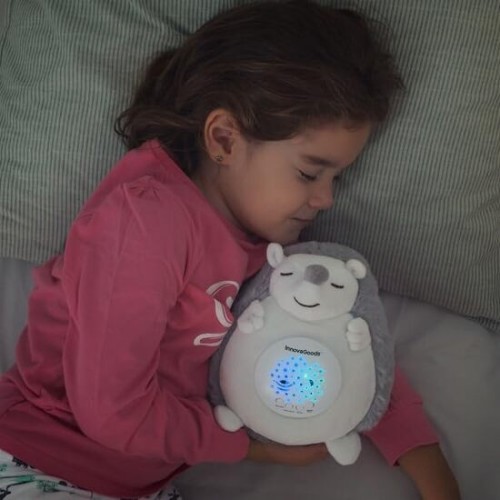 White Noise Plush Hedgehog Night Light
