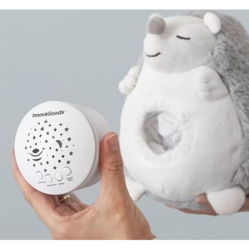 White Noise Plush Hedgehog Night Light