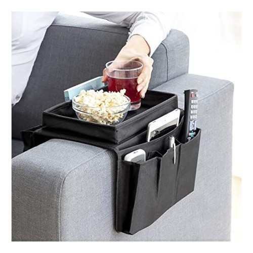 Sofa Tray with Remote Control Organizer