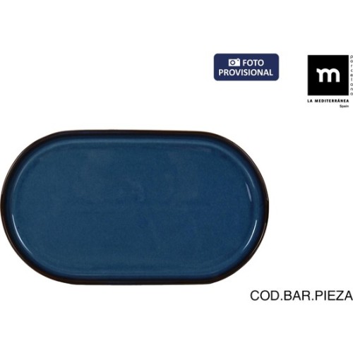 Chester Blue Oval Tray