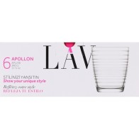 Set de 6 Vasos 340cc Apollon