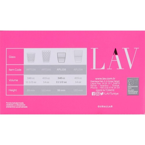Set of 6 340cc Apollon Glasses