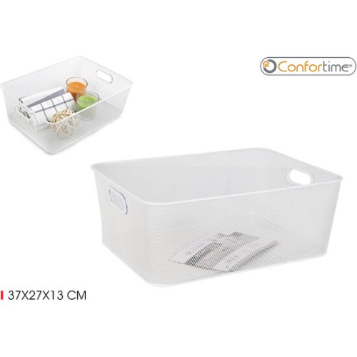 Metal Organizer Basket 37x27x13cm for Home Storage