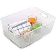 Metal Organizer Basket 37x27x13cm for Home Storage