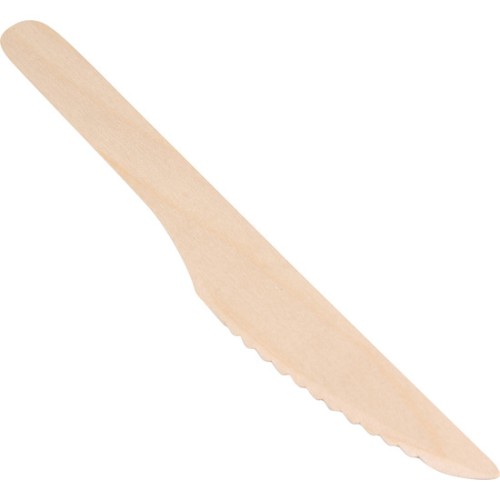 Set of 50 Wooden Knives 16.5 cm - Eco-Friendly Dining Solution