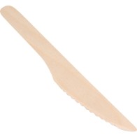 Set of 50 Wooden Knives 16.5 cm - Eco-Friendly Dining Solution
