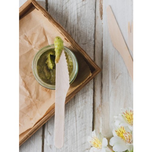 Set of 50 Wooden Knives 16.5 cm - Eco-Friendly Dining Solution
