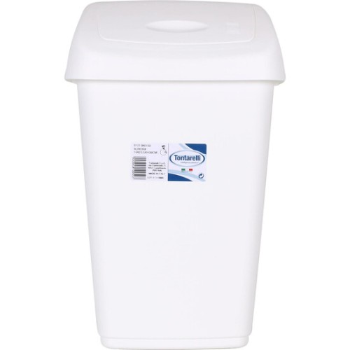 9L Swing Lid Waste Bin Aurora Cream for Home