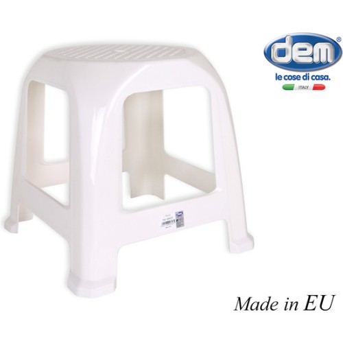 Taburete Multiusos 26x26x33cm Blanco
