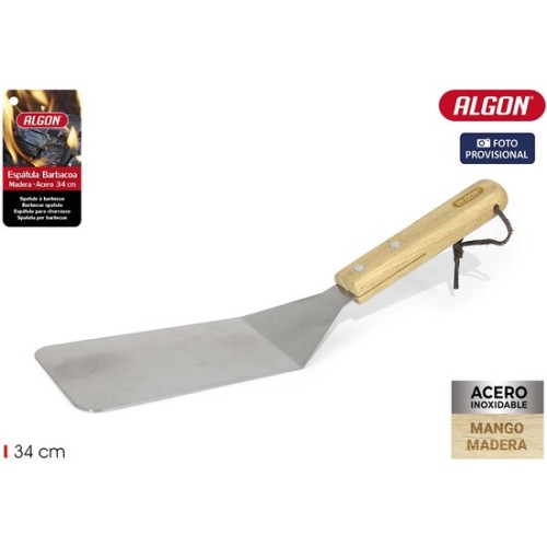 Algon BBQ Wood Spatula - Essential Grilling Tool