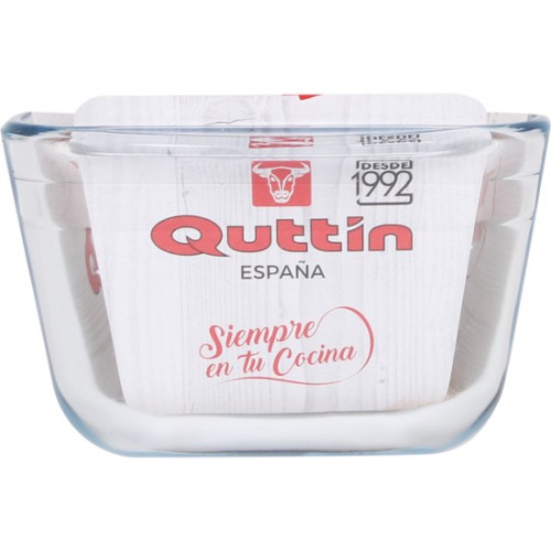 Molde Rectangular Vidrio Hondo 28cm/1,7l Quttin