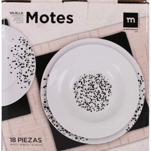 Round Dinnerware Set 18pcs Motes MD