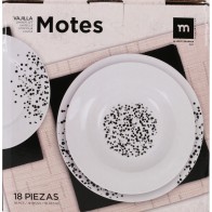Vajilla Redonda 18pcs Motes MD