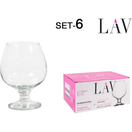 Set de 6 Copas de Coñac 390cc