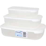 Set de 3 Fiambreras Rectangulares 1L/2L/3L