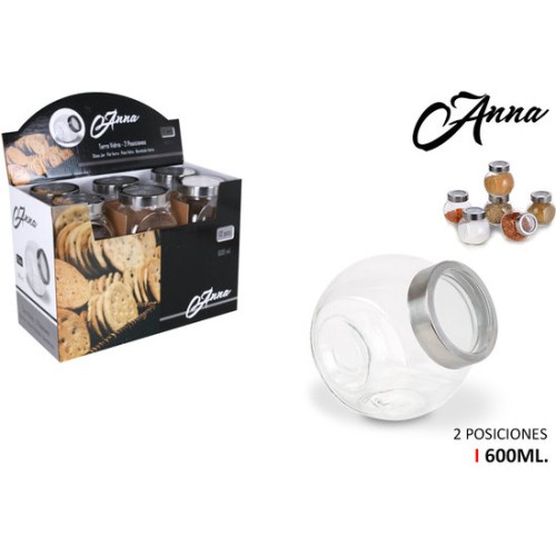 Tarro Vidrio 600ml Anna