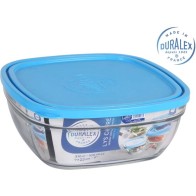 Stackable Salad Bowl 23x23x9cm with Square Lid Lys