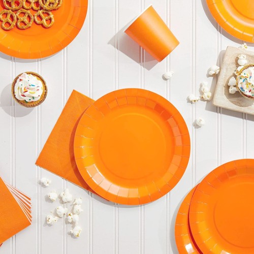 Set of 10 Naranja Soja Plates by Algon 20