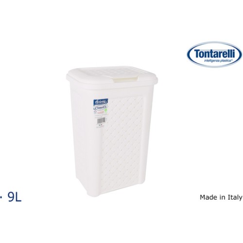 Papelera Baño 10L Arianna Blanco