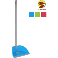 Foldable Metal Dustpan + Rubber + Pole
