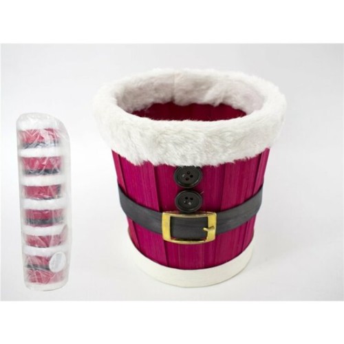 Macetero de Bambú Santa Claus