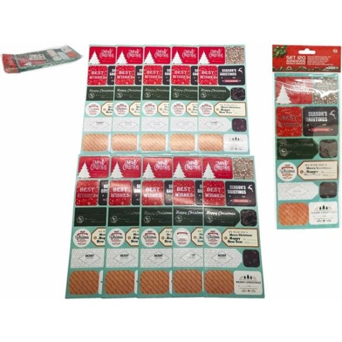 Christmas Gift Stickers Set of 120