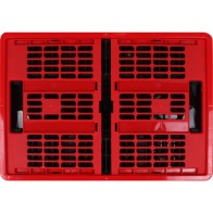 Foldable Storage Box 45l 53x37x27cm Red Voila
