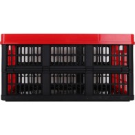 Foldable Storage Box 45l 53x37x27cm Red Voila