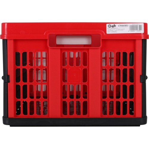 Foldable Storage Box 45l 53x37x27cm Red Voila