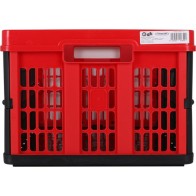 Foldable Storage Box 45l 53x37x27cm Red Voila