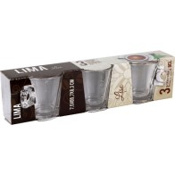 Set of 3 Smooth 8 Cl Coffee Cups