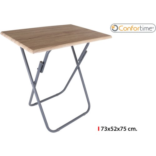 Dark Folding Wooden Table 73x52x75cm Confortime