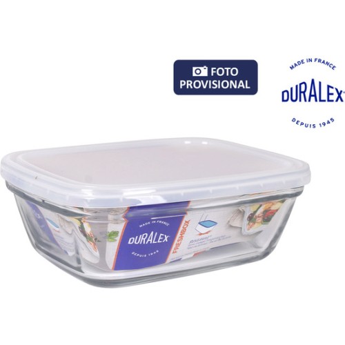 Fiambrera Rectangular con Tapa Transparente