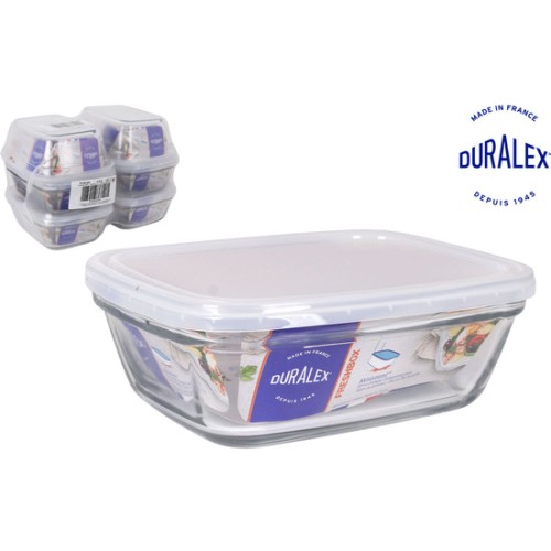 Rectangular Food Container with Transparent Lid