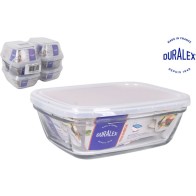 Rectangular Food Container with Transparent Lid