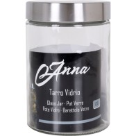 Tarro de Vidrio con Tapa de Acero 1.25L Anna