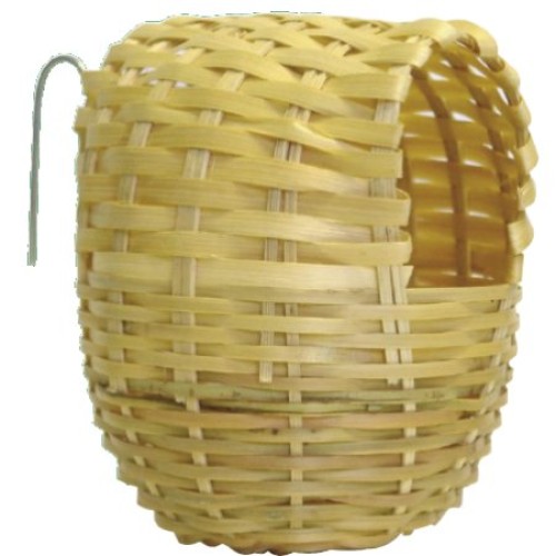 Nido Exotico de Bambu Pequeño 8.5x9x11cm para Aves
