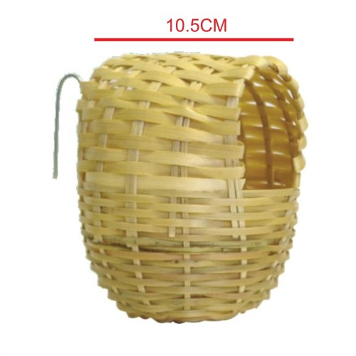 Nido Exotico de Bambu Pequeño 8.5x9x11cm para Aves