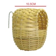 Nido Exotico de Bambu Pequeño 8.5x9x11cm para Aves