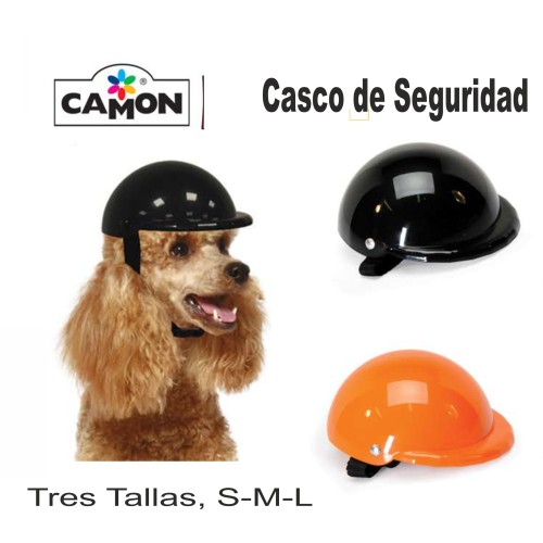 Casco de Protección para Perros - Talla L 15cm Negro