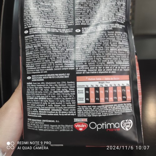Optima Nova Adult Mini Salmon&patata 2kg Comida para Perros