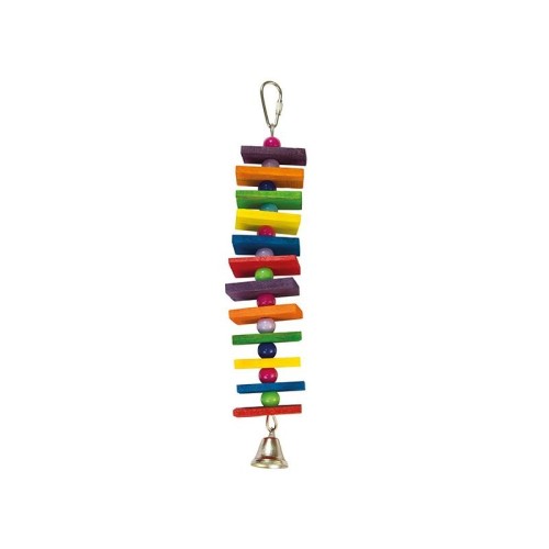 Escalera Multicolor con Campana para Aves