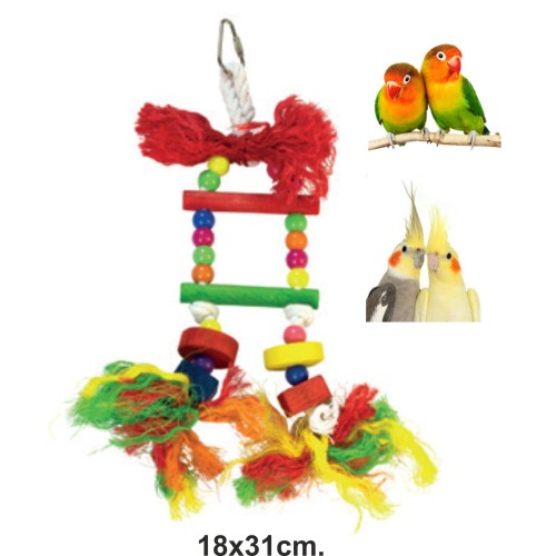 Escalera Colorida para Aves